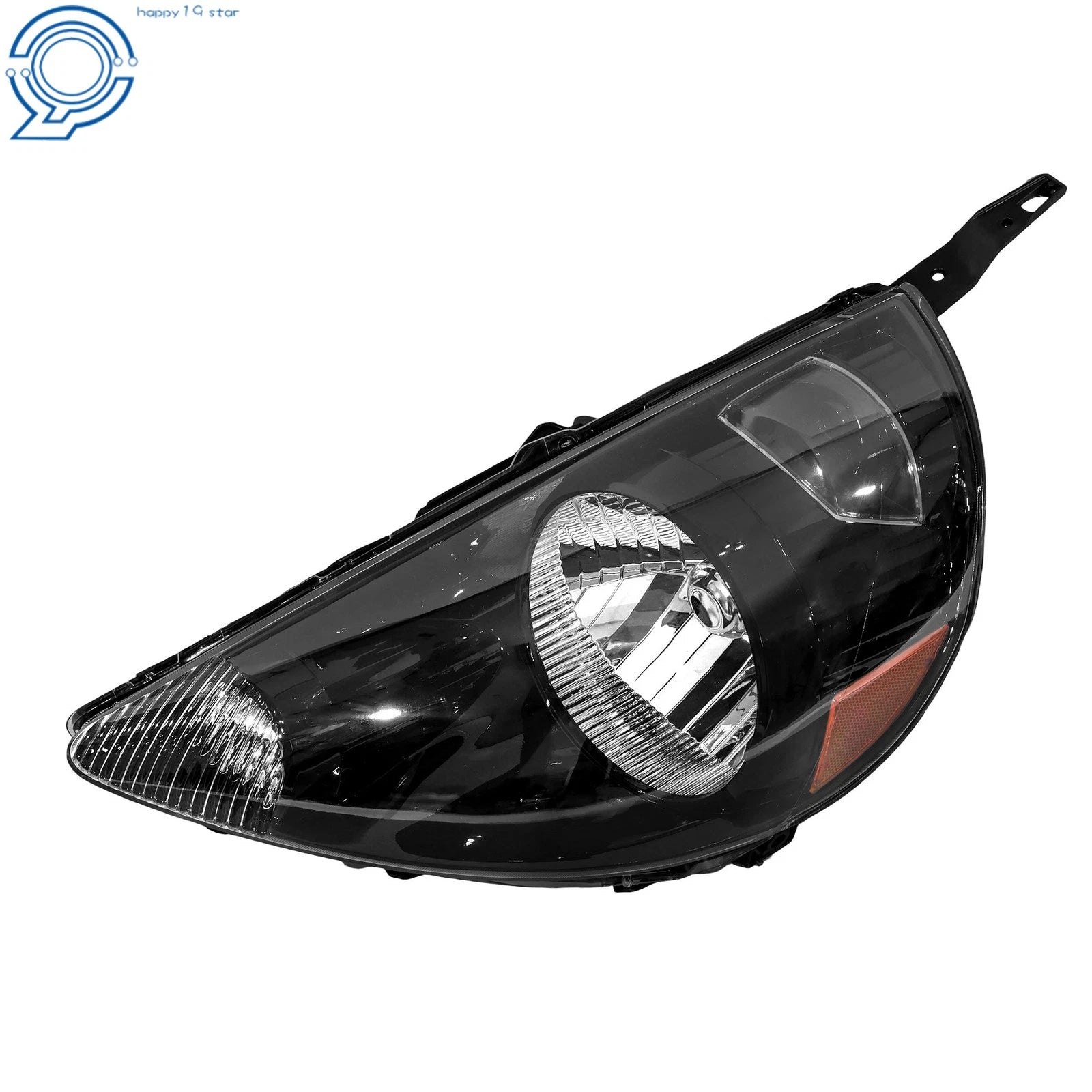 Halogen Headlight for Honda Fit (2007–2008) Left Side Black Housing