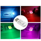 Mini USB LED Car Interior Lights Touch Keys Neon Ambient Lamp Bulb for Vehicles