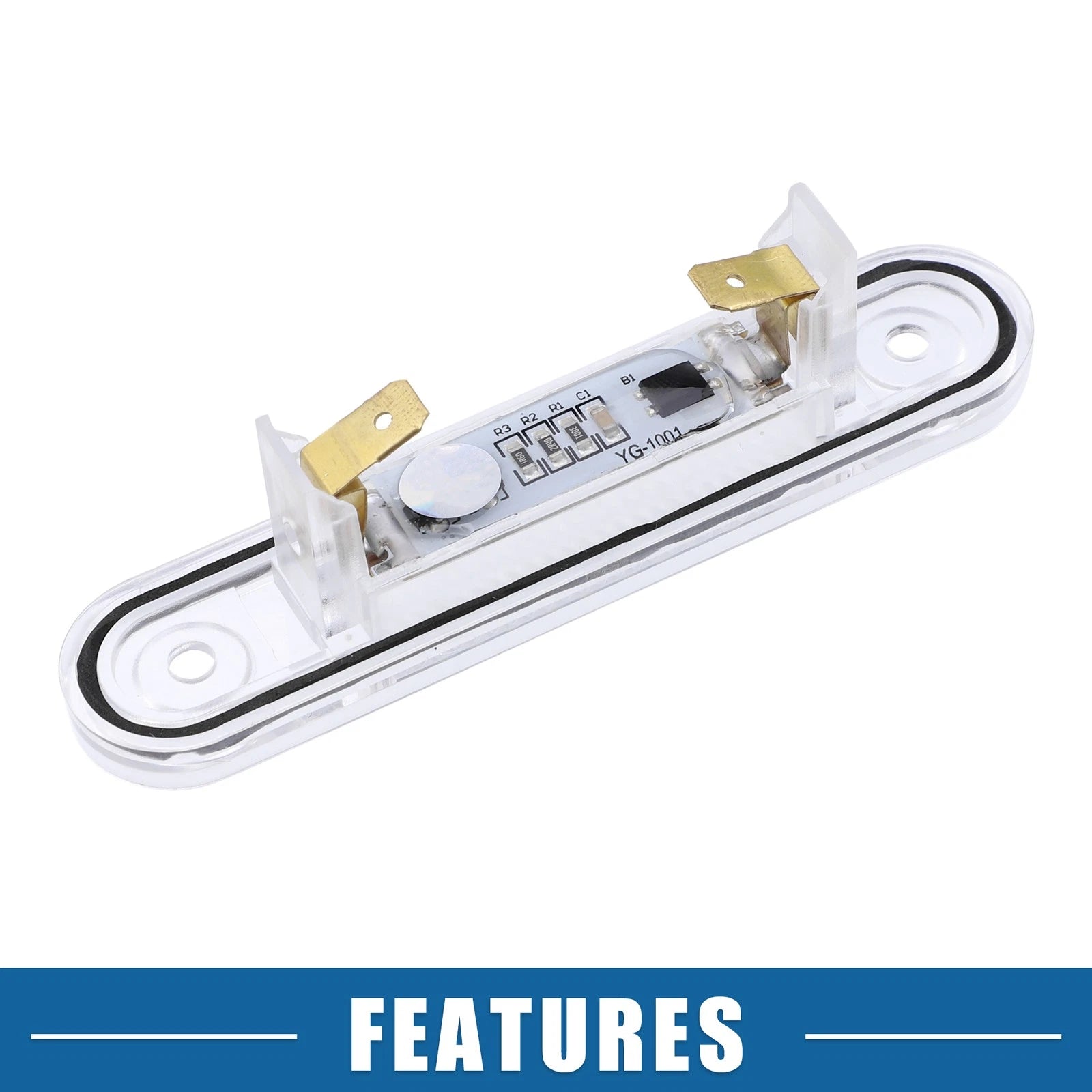 2X White LED License Plate Light 1248200256 3528SMD for Mercedes-Benz C220 (2010–2015)