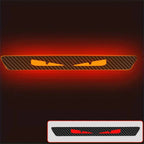 3D Carbon Fiber Look Sticker Emblem Demon Eye Brake Tail Light Decal