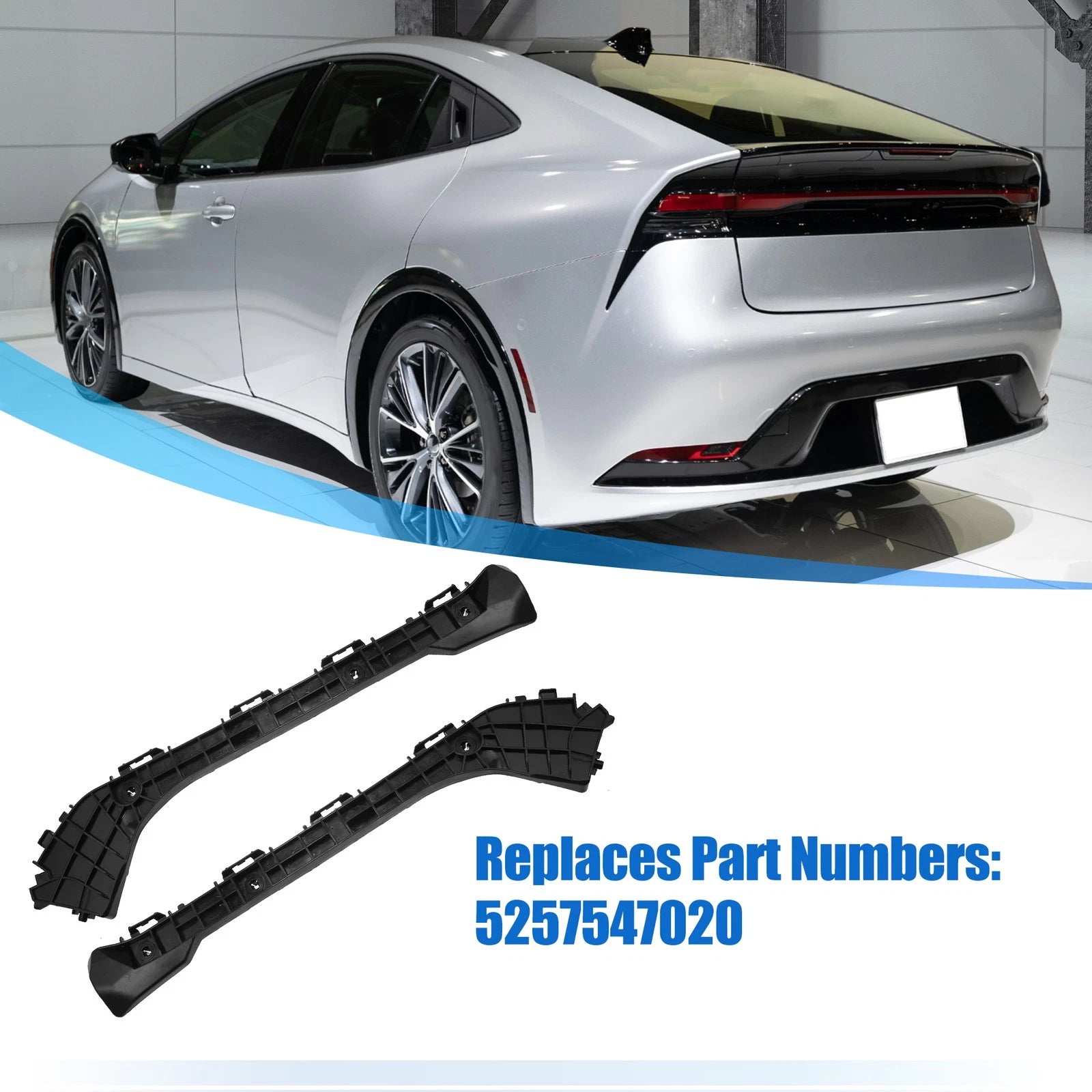 1 Pair Rear Bumper Bracket for Toyota (5257547020)