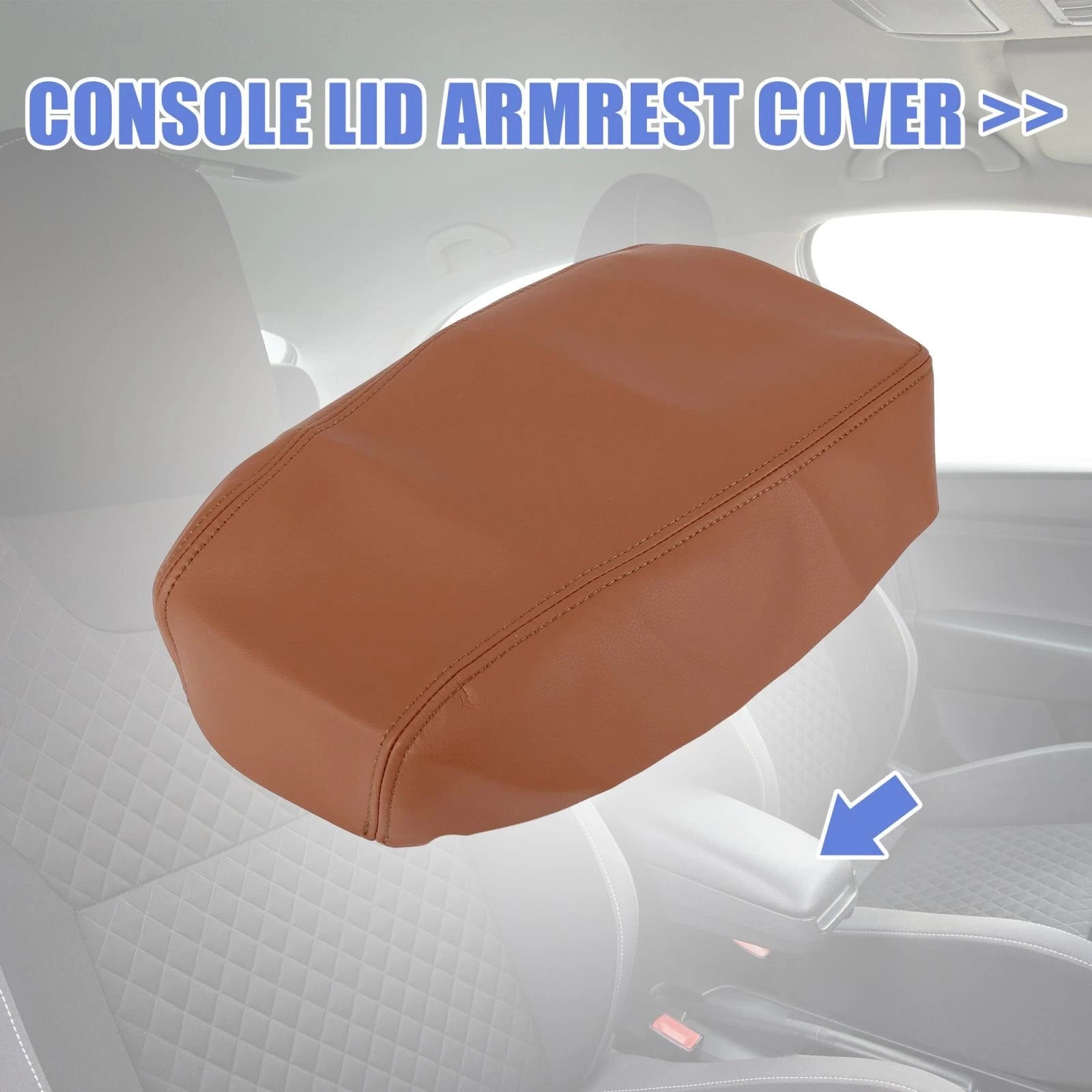 Center Console Lid Armrest Cover for Toyota Avalon (2013–2018) Brown