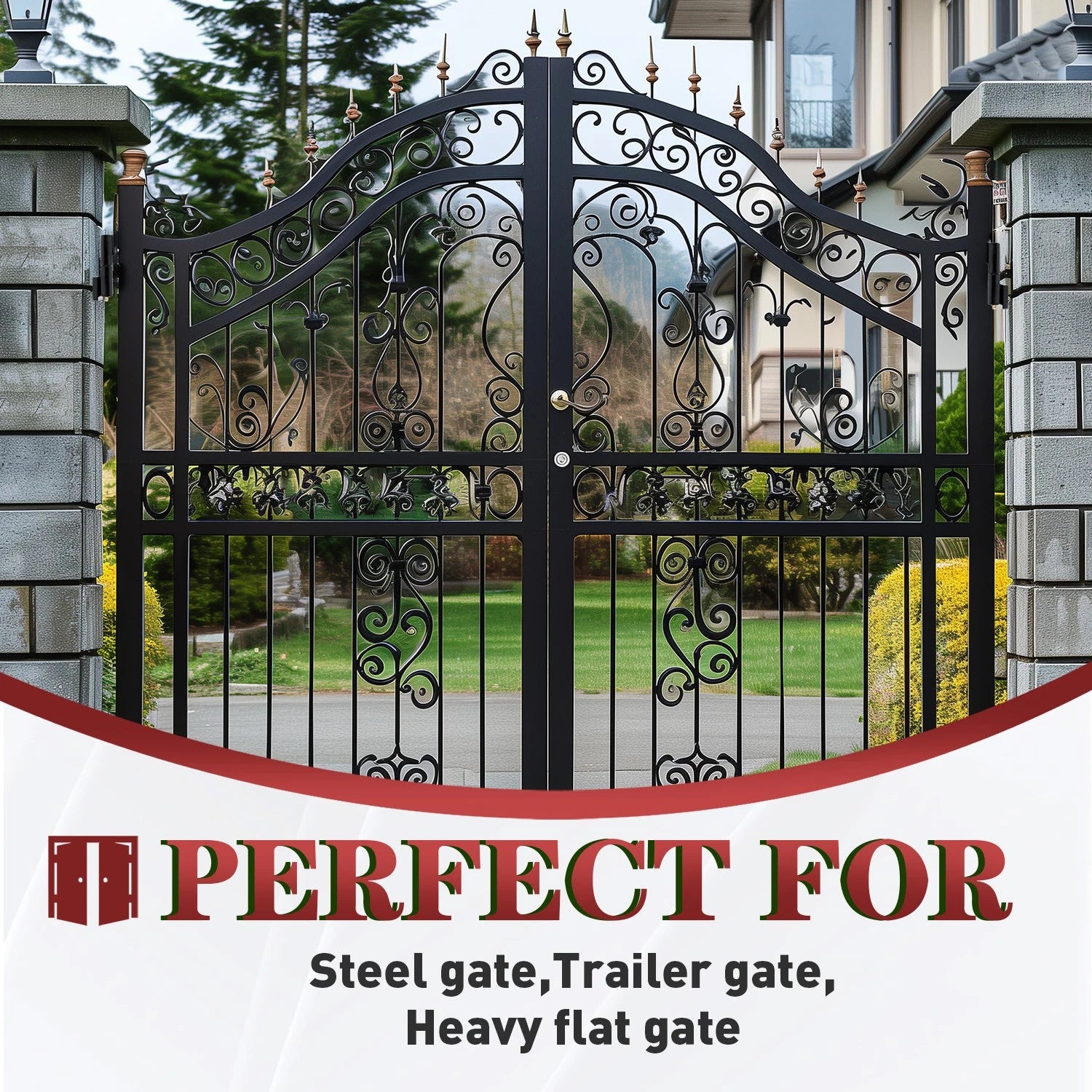 Set of 4 Heavy Duty 7" Barrel Hinges for Metal Gates and Doors