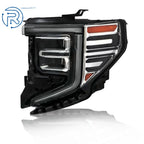Left Side Black LED Headlight Assembly for GMC Sierra 1500 (2022-2024)