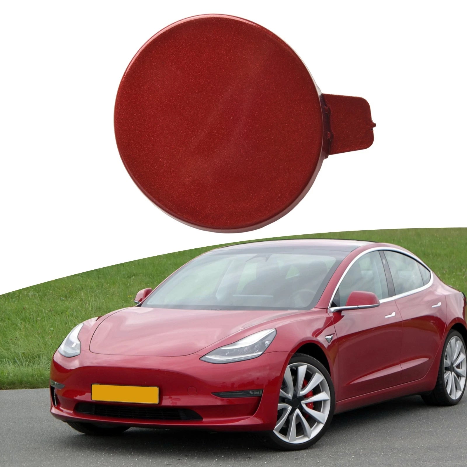 Front Bumper Towing Hook Cover Cap for Tesla Model 3 (2017–2023)