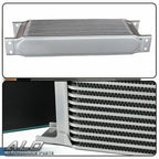 25 Row AN-10 Aluminum Engine Oil Cooler with Filter Adapter Hose Kit