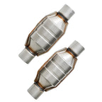 2X 2.5" Universal Catalytic Converter for Chevy Silverado 1500 