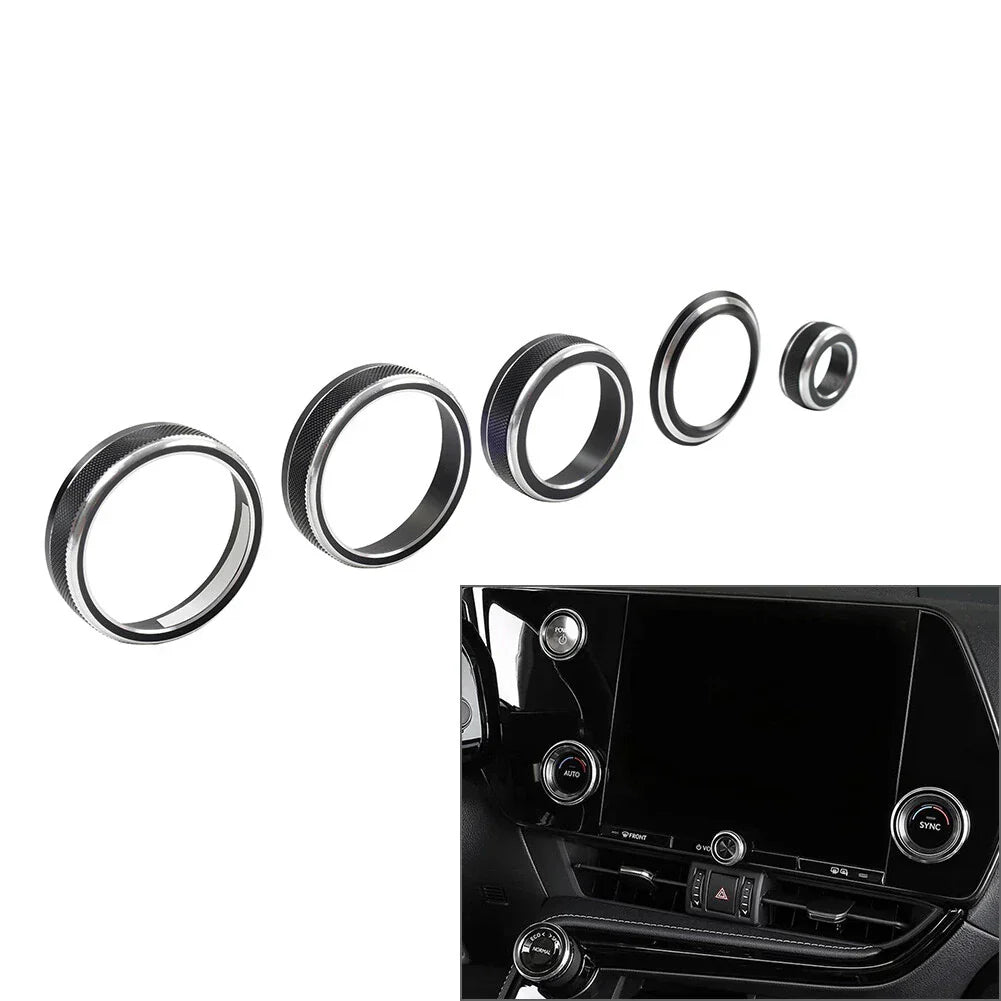 Black AC Volume Switch Button Ring for Lexus NX250 NX350h (2022-2024)