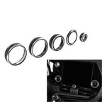 Black AC Volume Switch Button Ring for Lexus NX250 NX350h (2022-2024)