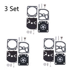 Set of 3 Carburetor Gasket Rebuild Kit for ZAMA RB-129 C1M-W26A C1M-W26B C1M-W26C