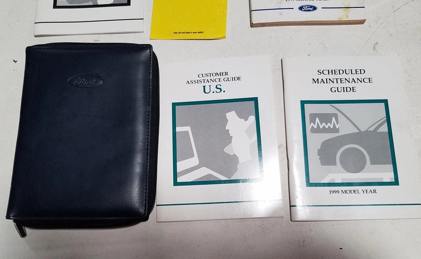 Owner's Guide for Ford Escort (1999) with Inserts OEM