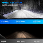 2X HB3 9005 LED Headlight Bulbs for High Low Beam (6500K, 24000LM)