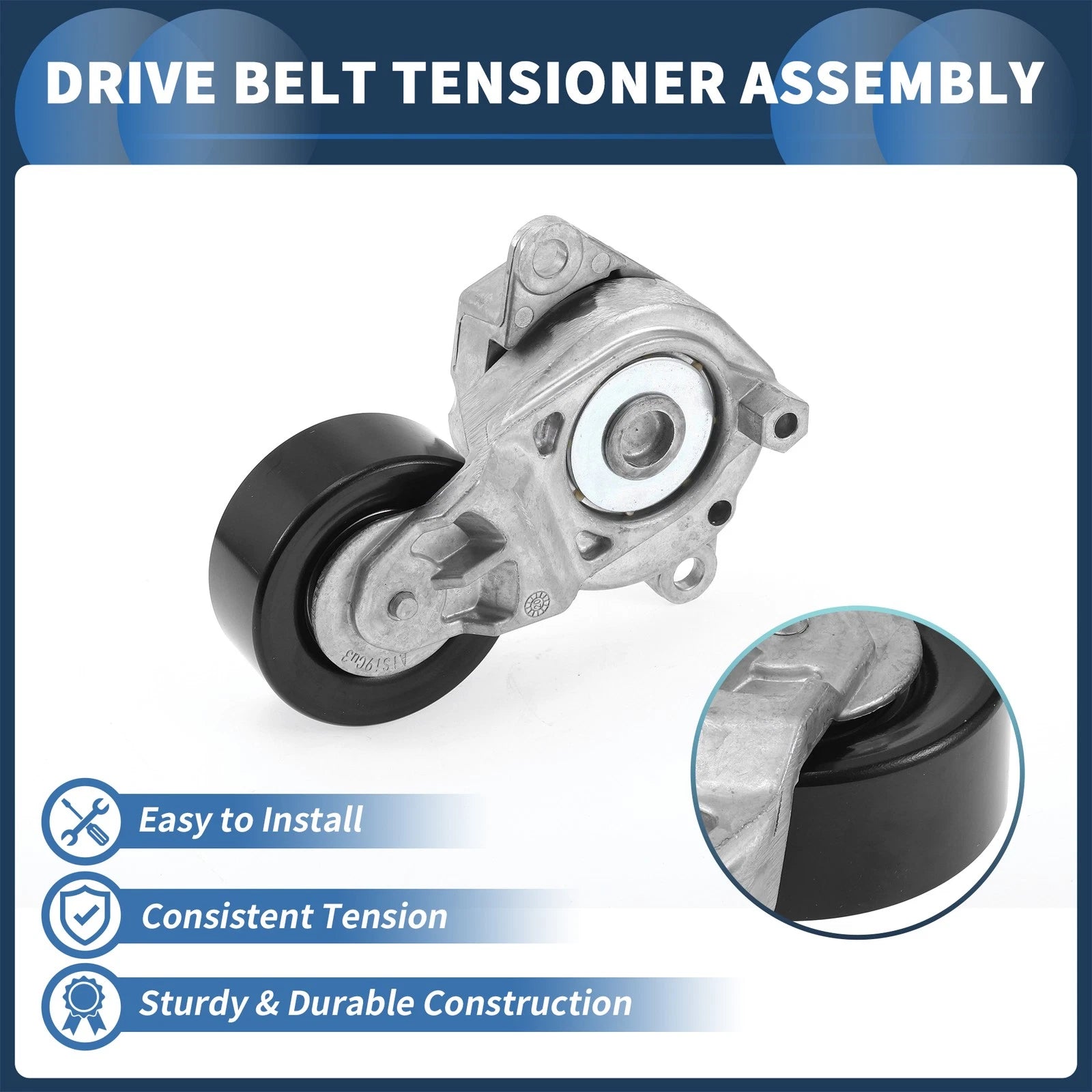 Belt Tensioner for Toyota Yaris (2016–2024) No. 166200Y061 Metal 1 Pc