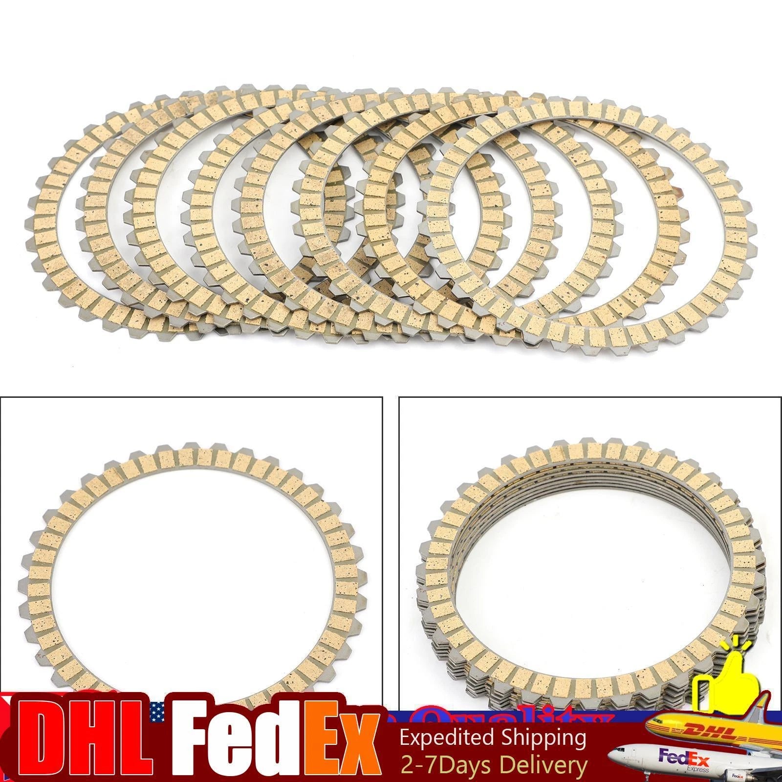 Clutch Friction Plate Kit for Harley Sportster XL883/XL1200, Softail, Dyna