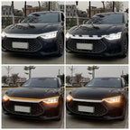 2X 180cm Dynamic White LED DRL Hood Light Strip for Universal Fit (2010–2023)