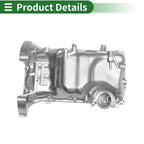 Engine Oil Pan for Honda Civic 2006-2015 Aluminum Silver Tone 1 x Piece