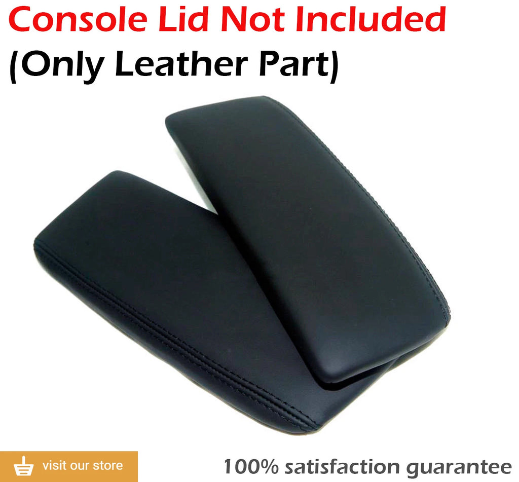 Center Console Armrest Cover for Acura RL (2005–2012) Black Leather Synthetic