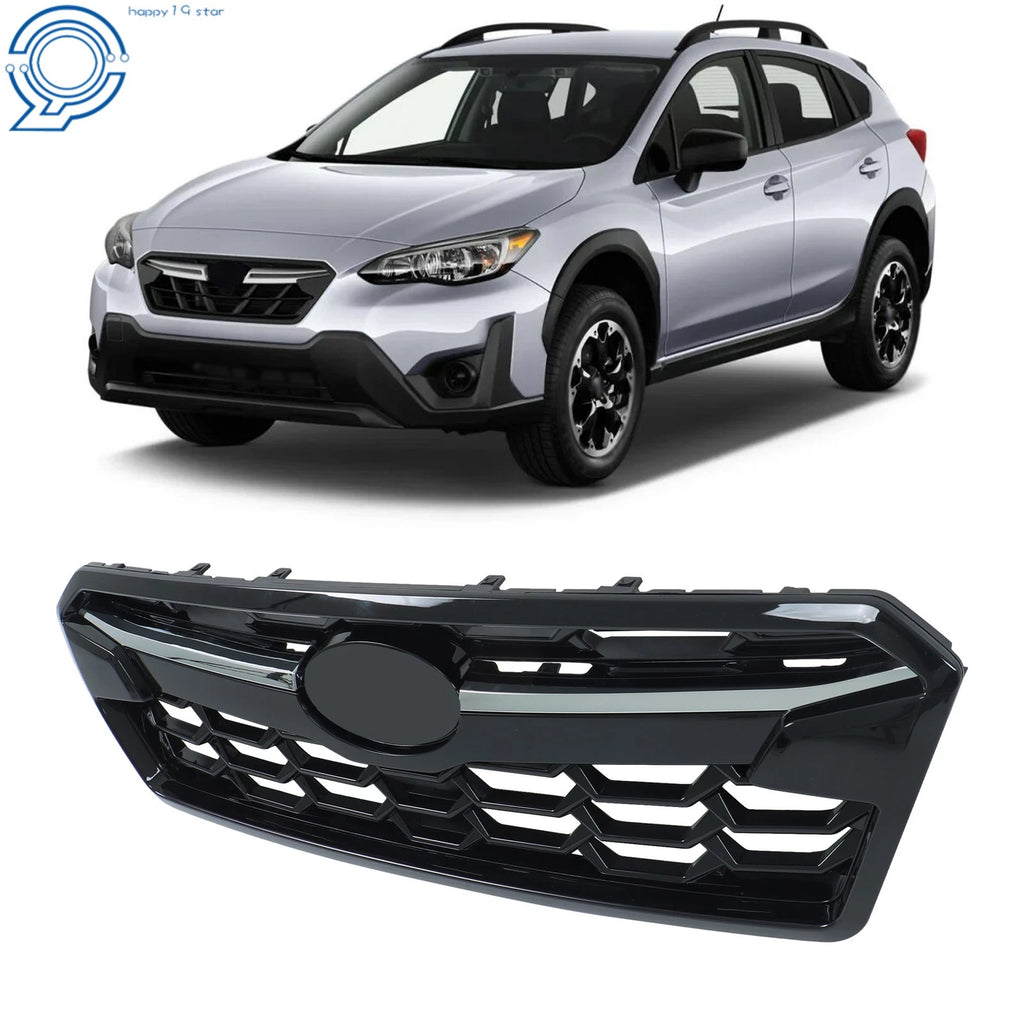 Chrome & Gloss Black Front Grille Assembly for Subaru Crosstrek (2018–2020)