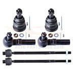 Set of 6 Front Lower Ball Joints & Tie Rods for Cadillac DTS (2006–2011)