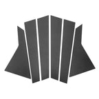 Set of 6 Door Pillar Window Trim for Hyundai Genesis (Carbon Fiber)