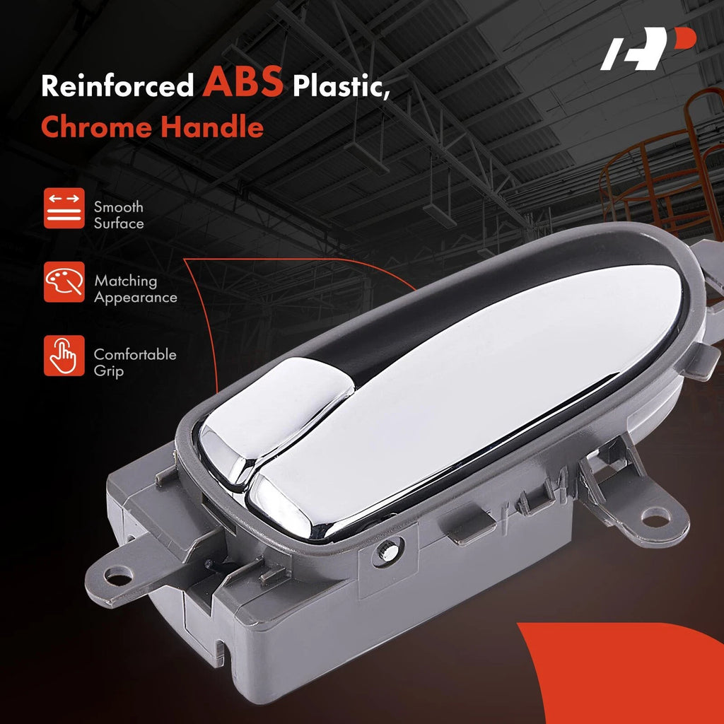 Left Interior Door Handle for Nissan Altima Maxima (2013-2021) Gray Chrome