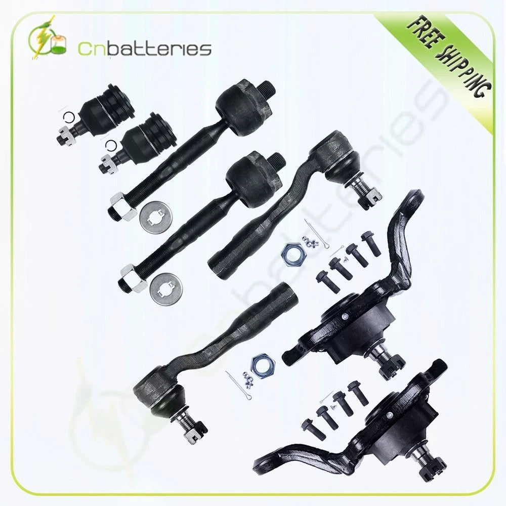 Set of 8 Front Upper Lower Ball Joints Tie Rod Ends for Toyota Tundra (2004–2006)