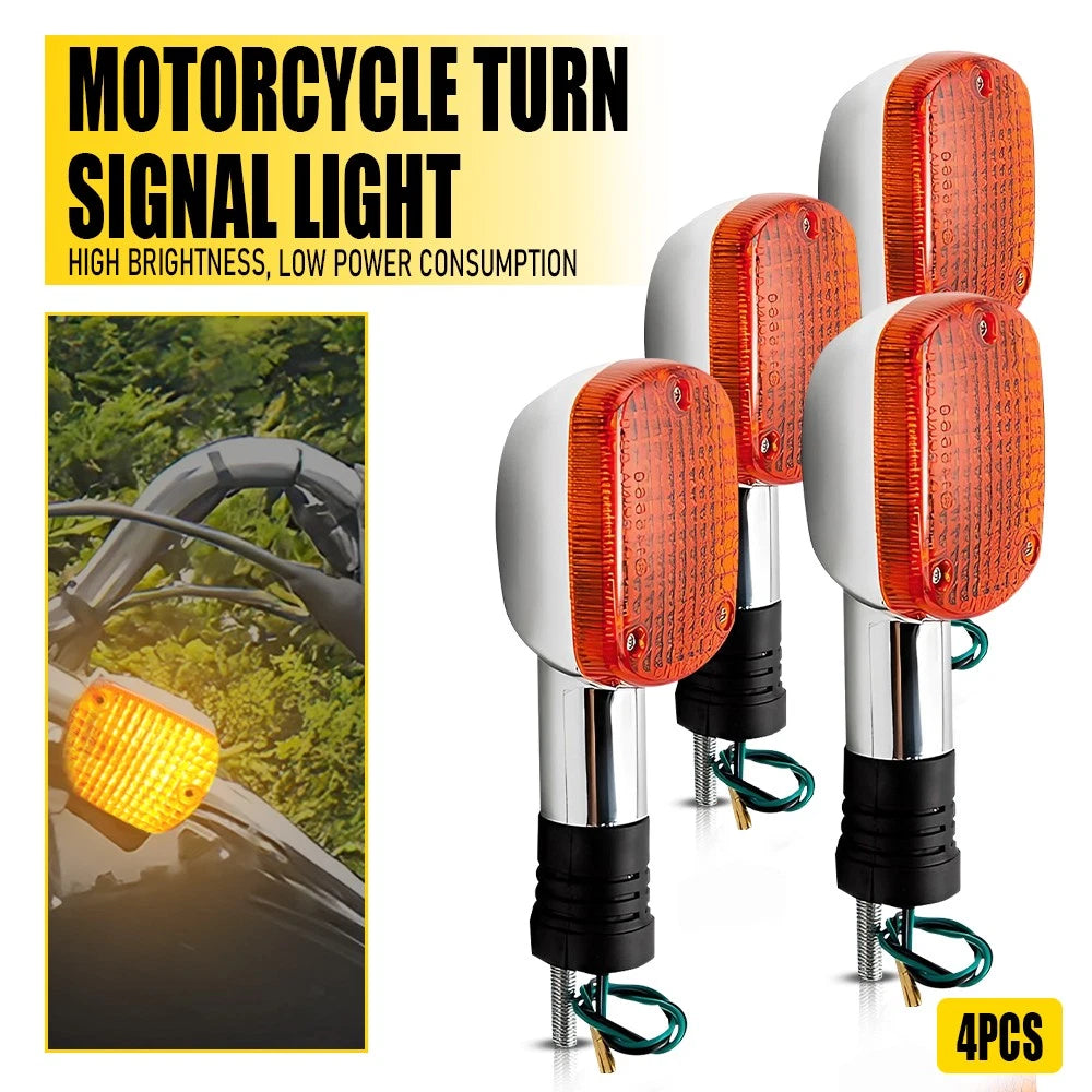 Set of 4 Turn Signal Blinker Lights for Honda Magna Rebel (1982–2003)