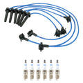 NGK 8mm Wire Set & Bosch Platinum Spark Plug Kit for Ford Contour (1995–2000)