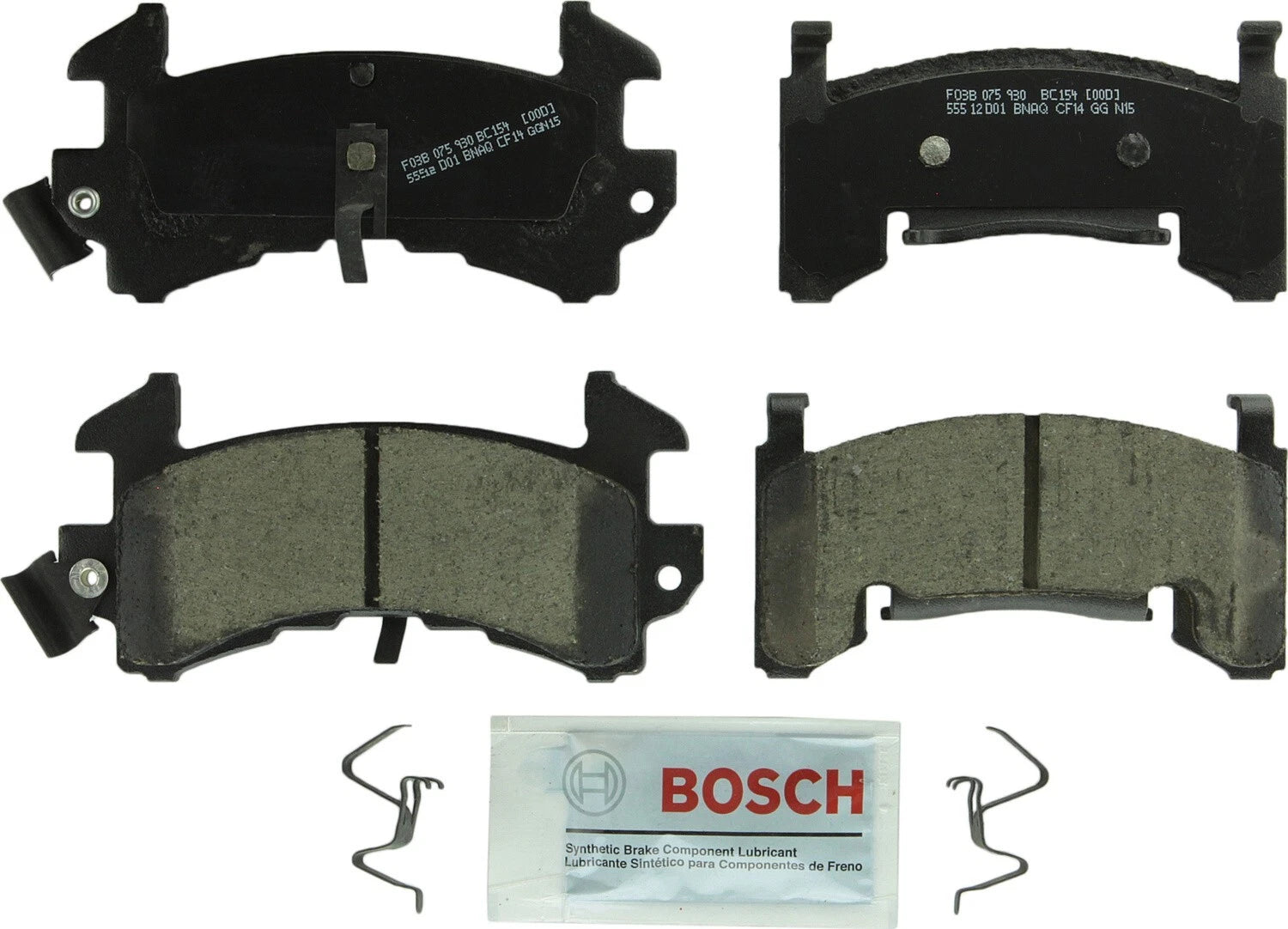 Bosch Rear QuietCast Ceramic Brake Pads w/ Hardware for