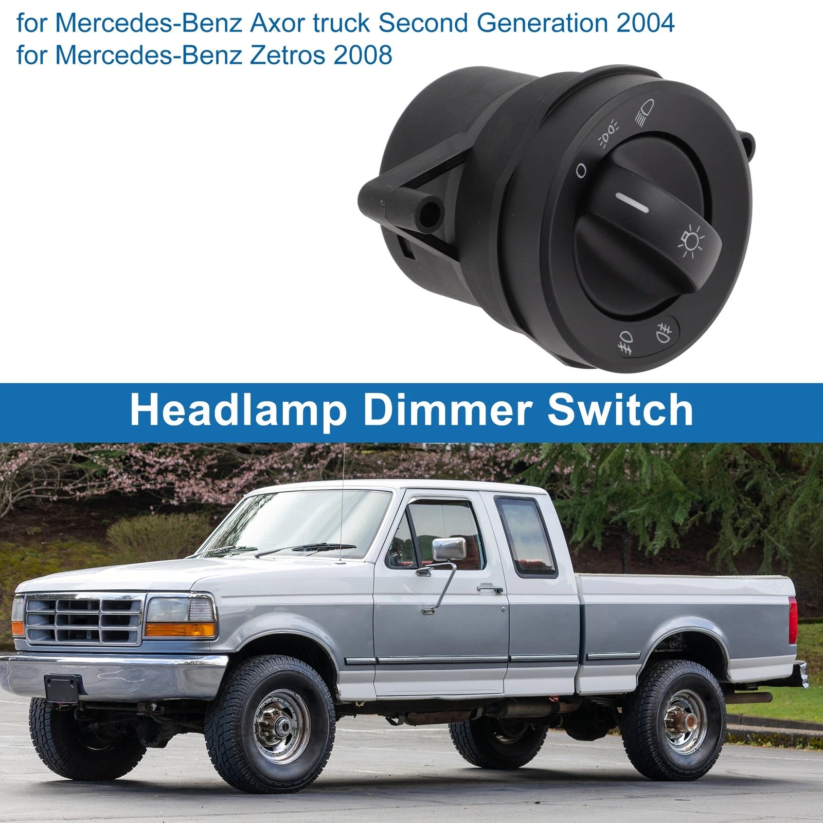 Headlight Switch for Mercedes-Benz Axor (2001–2014) No. 0015453404