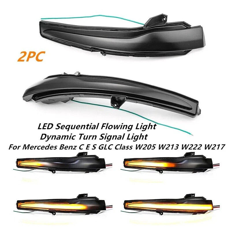 Dynamic Side Mirror Indicator Light for Mercedes Benz W205/W213 (2014–2023)
