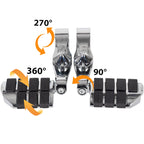 Foot Pegs for Harley Davidson Road King, Street Glide (1-1/4" Bars)