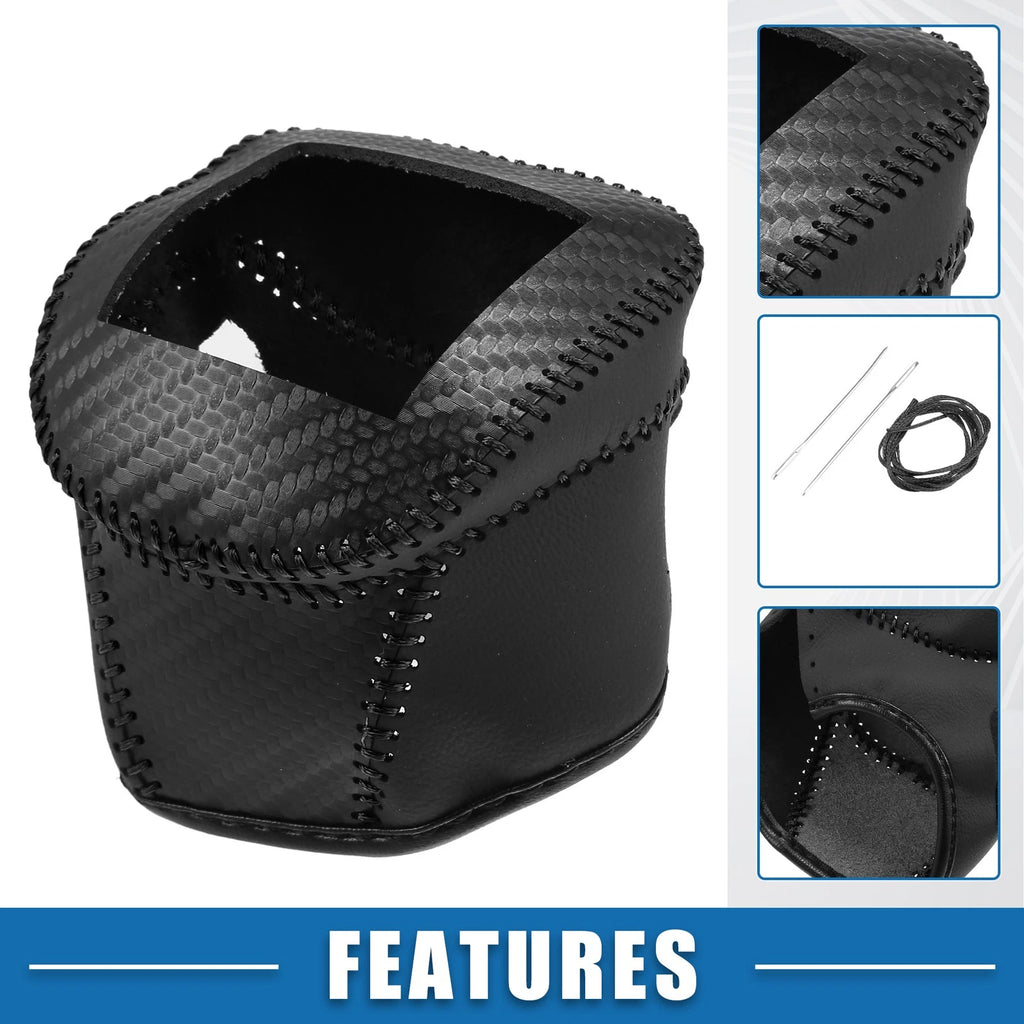 Gear Shifting Knob Cover Trim for Nissan Rogue (2021–2023) PU Leather Black