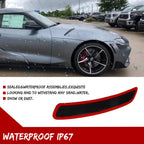 2X Smoked Lens Front Fender Side Marker Reflectors for Toyota GR Supra (2020–2022)