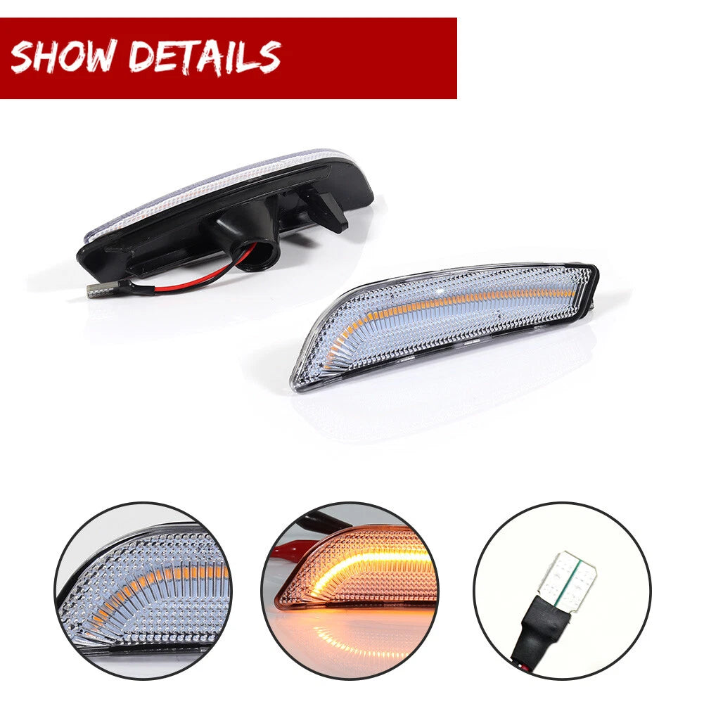 Clear Lens LED Side Marker Light for Cadillac CTS CTS-V (2003–2007)