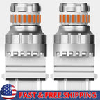 2X Amber LED Turn Signal Blinker Lamps for Make Model