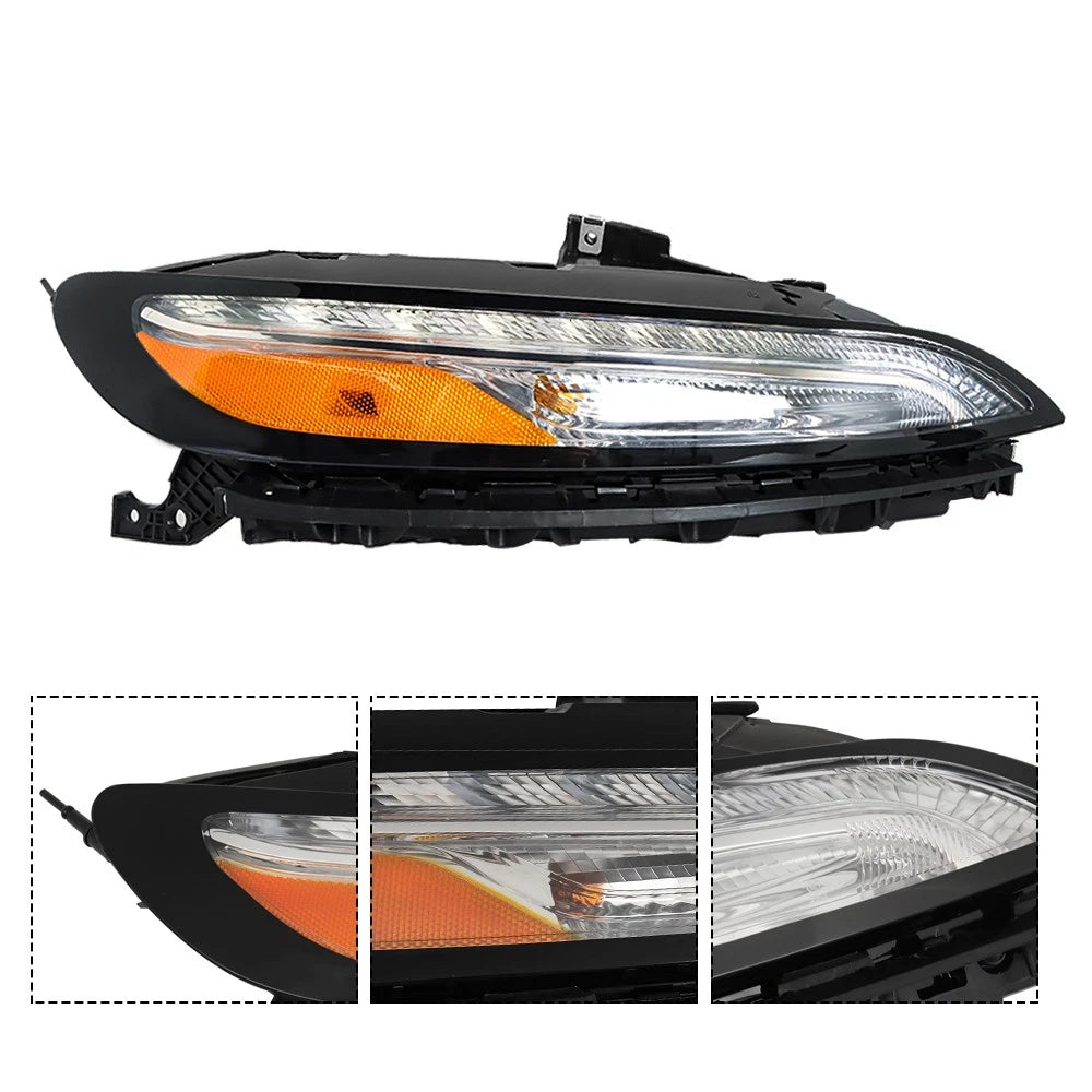 Right Side Halogen Headlight with LED DRL for Jeep Cherokee (2014–2018)