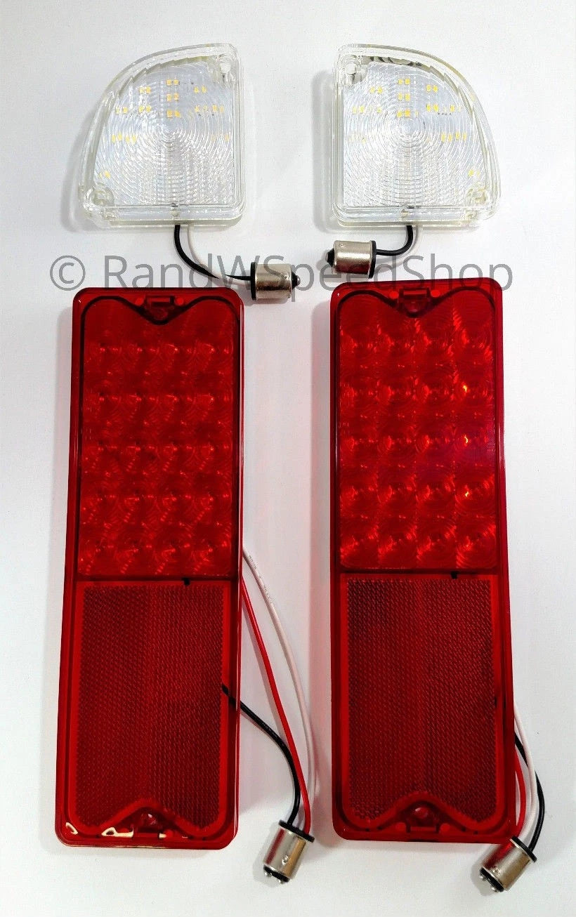 LED Reverse and Tail Lights Assembly Kit for 1967-1972 Chevy GMC Truck