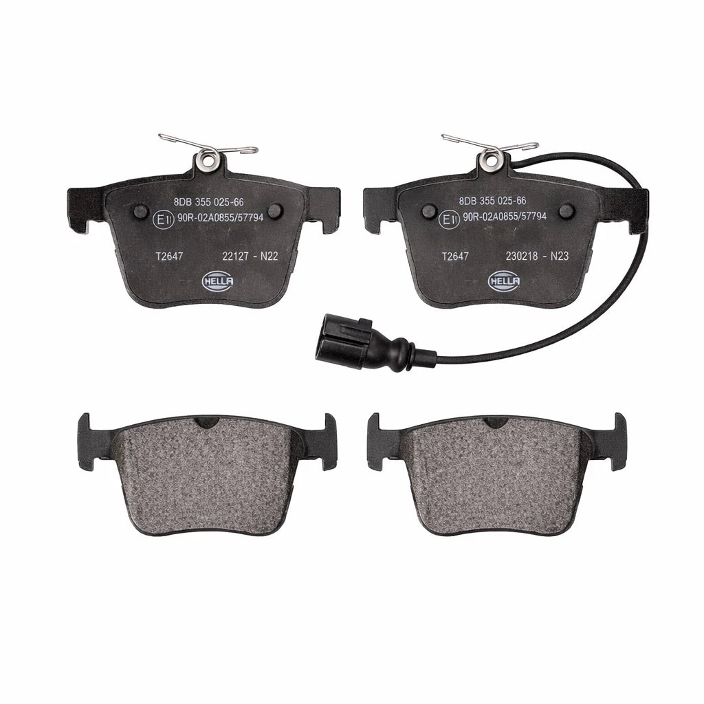Set of 4 Rear Disc Brake Pads for Audi RS3, TT RS Quattro (2017–2022) 8V0698451K
