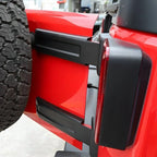 Matt Black Tailgate Door Hinge Cover Trims for Jeep Wrangler JK (2007–2018)