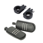 Foot Pegs & 1.25" Engine Guard Clamps for Harley Touring