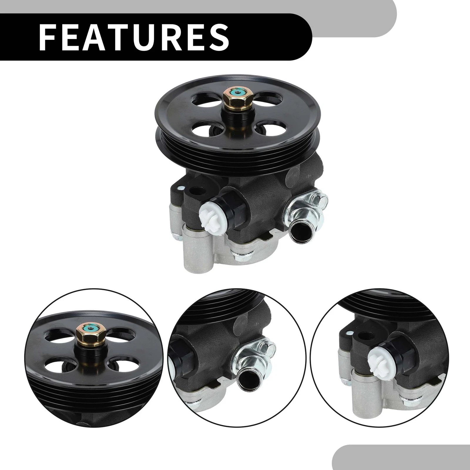 Power Steering Pump with Pulley 4432007012 for Toyota Camry 3.0L (2002–2006)