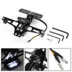 License Plate Holder Bracket for Yamaha BWS R25 R3 (2015–2023) Black T