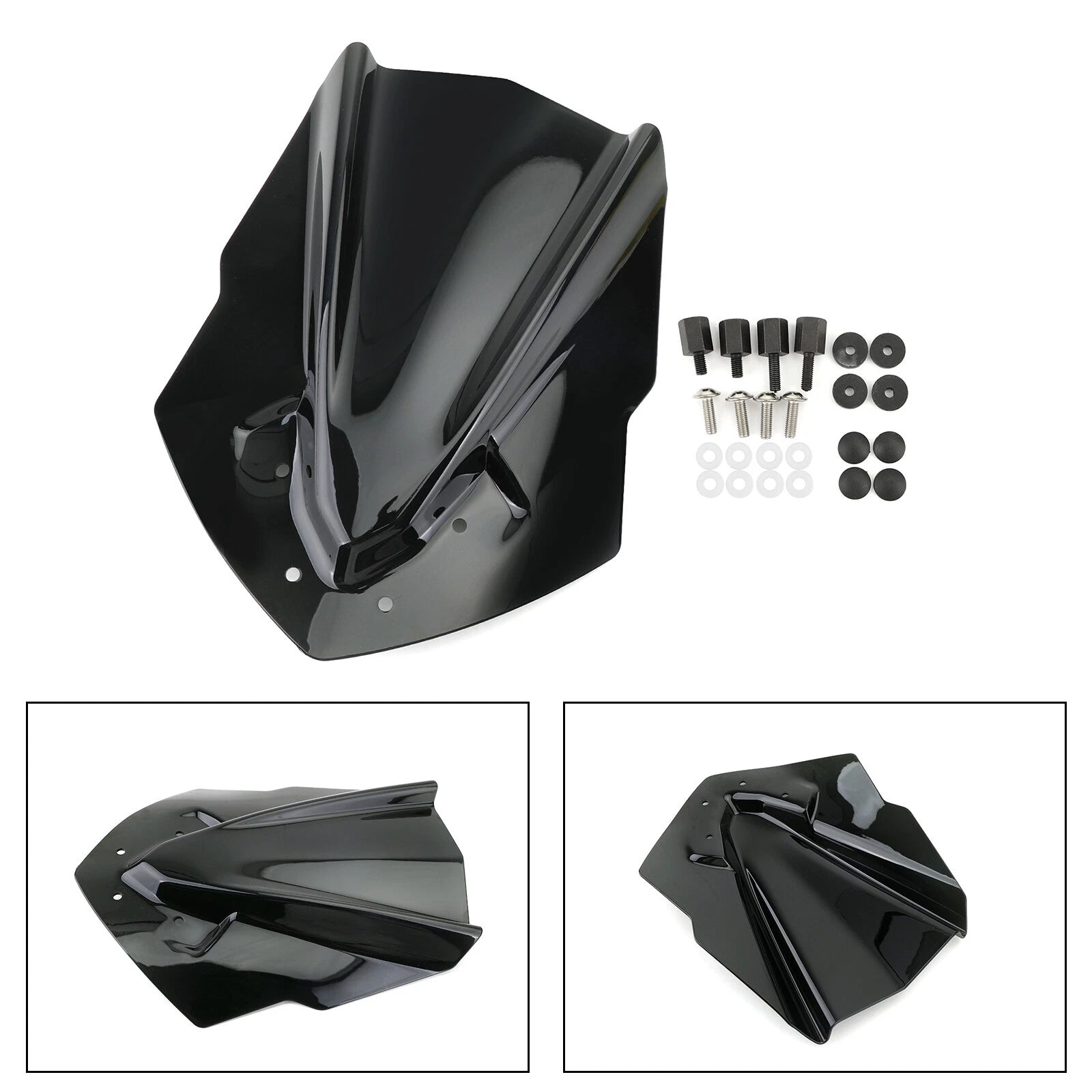 ABS Windshield for Yamaha MT125 (2015–2019) Black T9