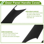 Door Panel Handle Pull Trim Cover for BMW 5 Series (2017–2022) Black