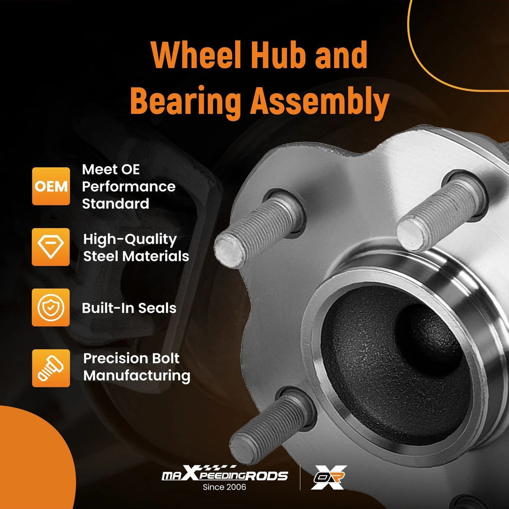 Set of 2 Rear Wheel Hub Bearings for Nissan Sentra (2013–2019)