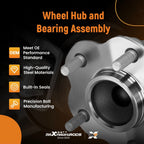 Set of 2 Rear Wheel Hub Bearings for Nissan Sentra (2013–2019)