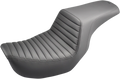 SADDLEMEN Step-Up Seat for Dyna (806-04-171) - Front Tuck-n-Roll - Black