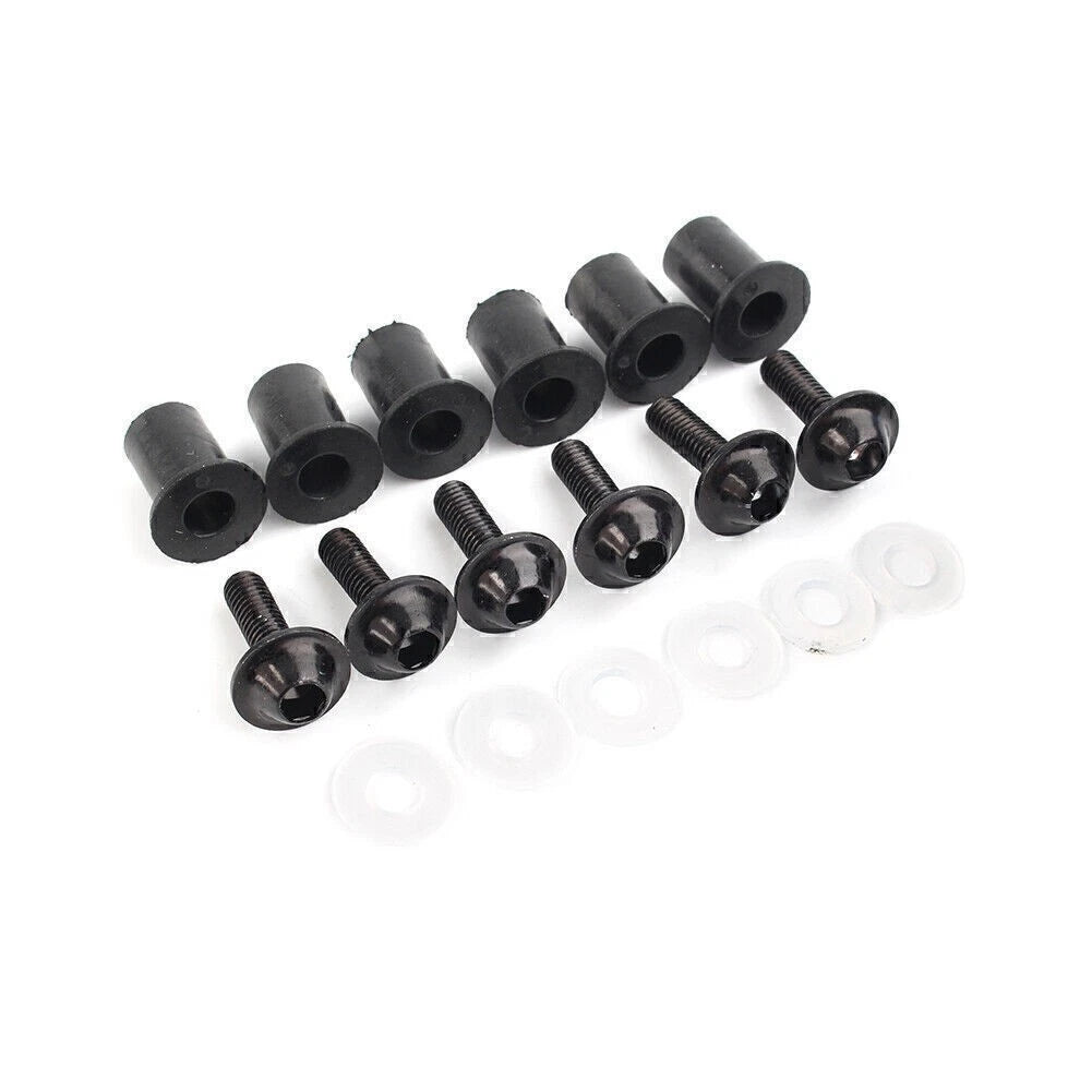 Windscreen Bolts Screw Fixing Kit Black for Honda CBR250 300 650 900 (2011–2023)