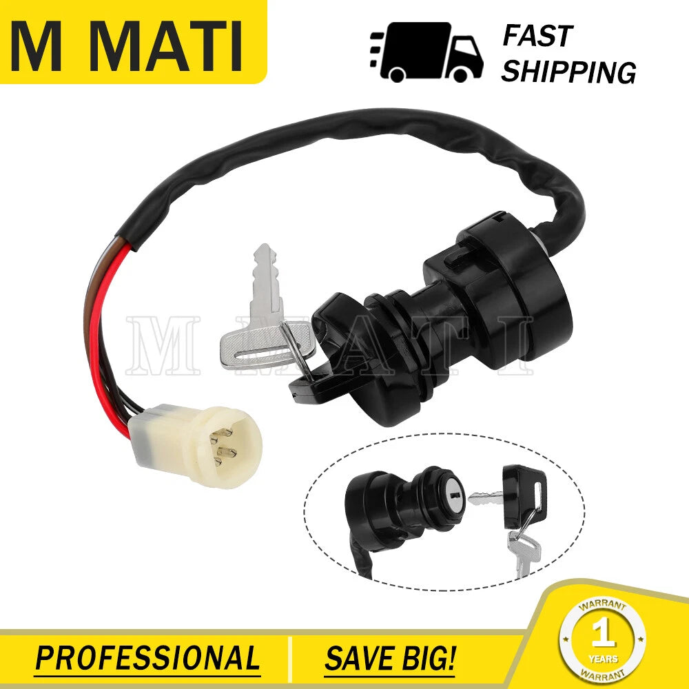 Ignition Key Switch for Yamaha (2FJ-82510-02-00, 2FJ-82510-09-00, 1UY-82510-02-00)